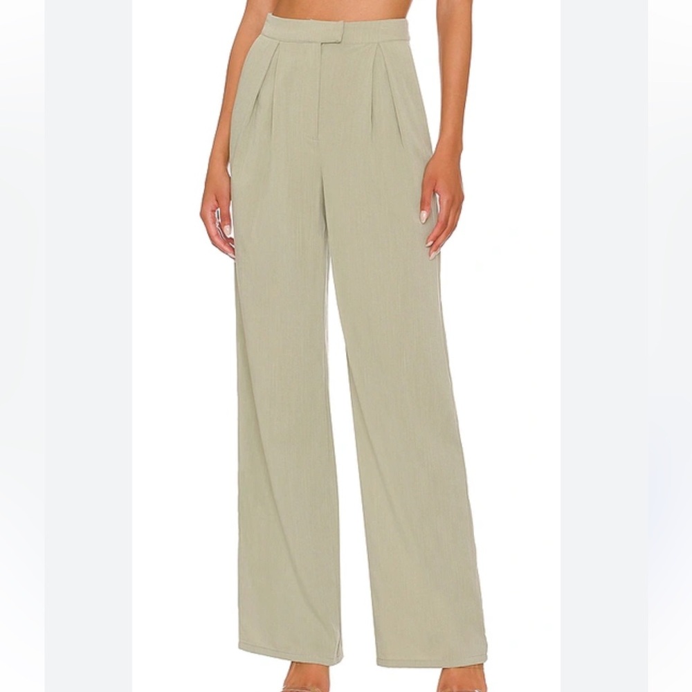 Lovers + Friends Wide Leg Pants in Cream